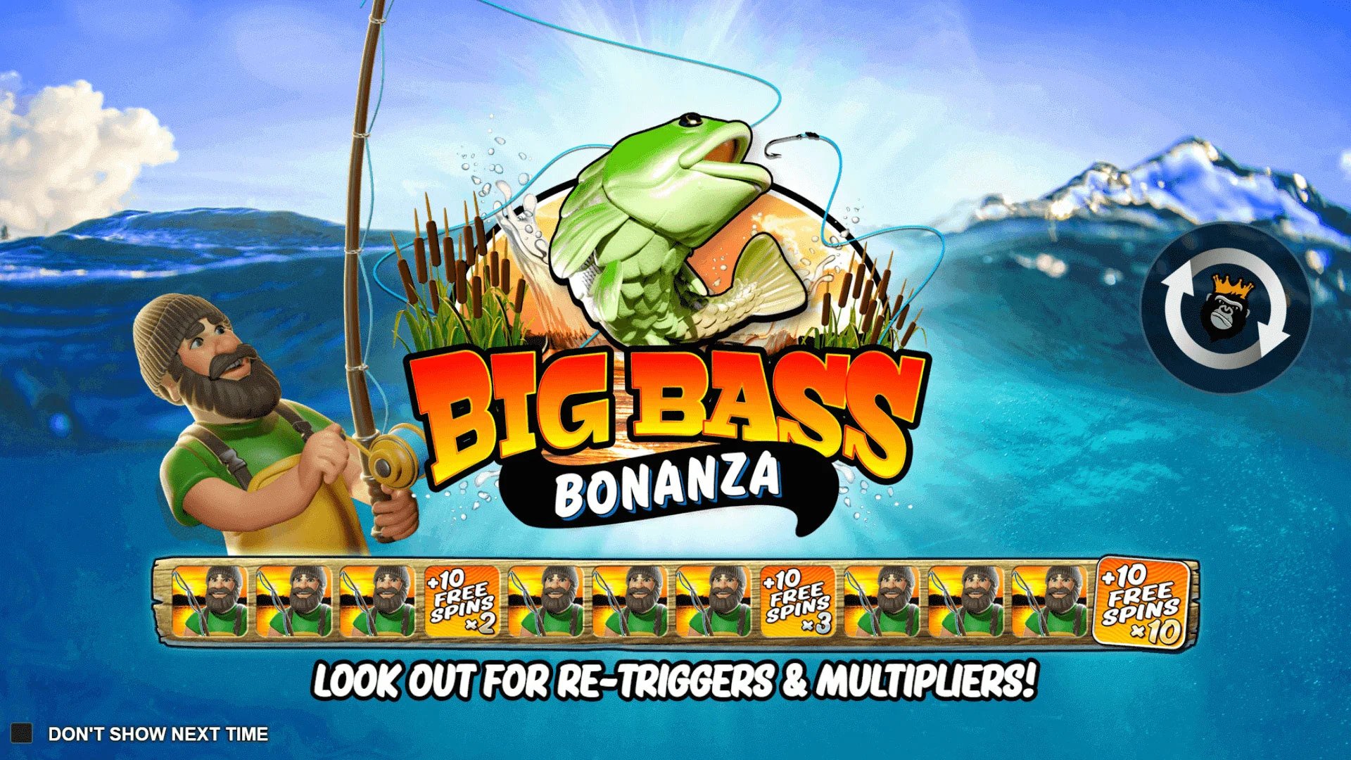 Bonusrunde beim Big Bass Bonanza Slot